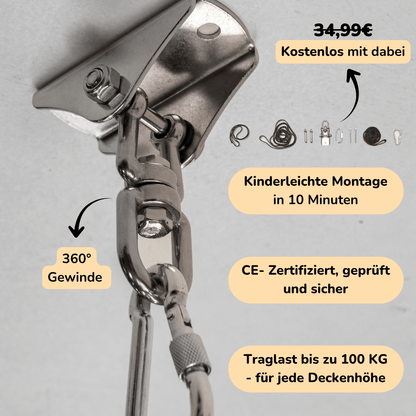 Jolovi RuheHafen™ inkl. GRATIS Montageset, Transportbeutel & Spielblock
